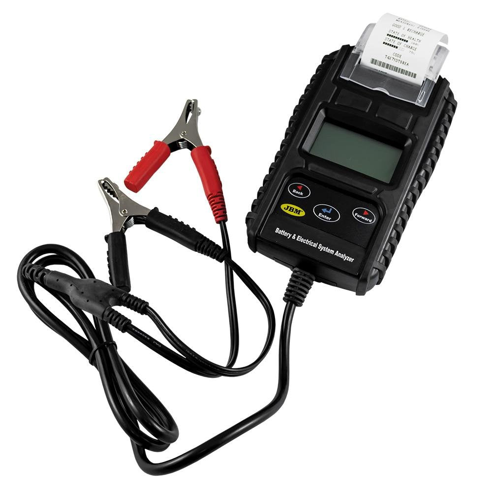 BATTERY AND ALTERNATOR TESTER WITH PRINTER