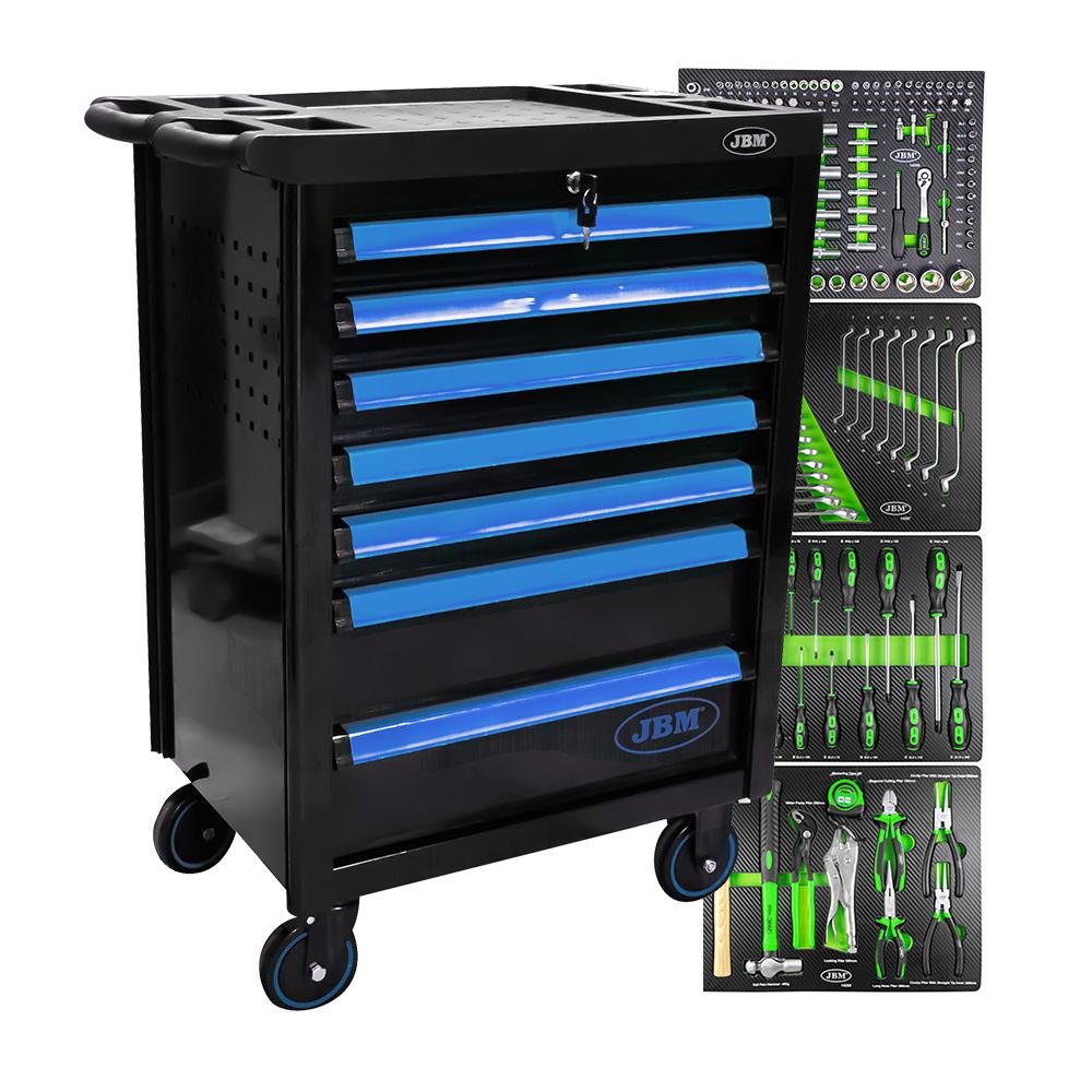 7 DRAWER CABINET - BLUE