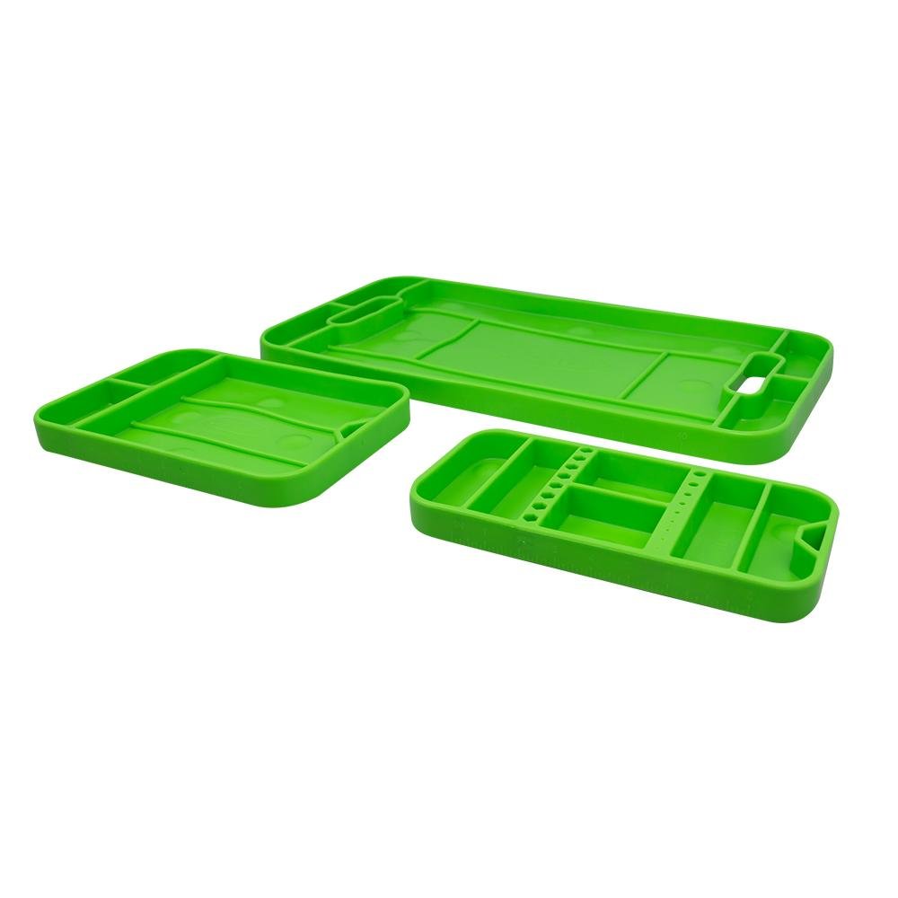 CONJUNTO DE 3 BANDEJAS DE FERRAMENTAS ELÁSTICAS ANTI DERRAPANTE