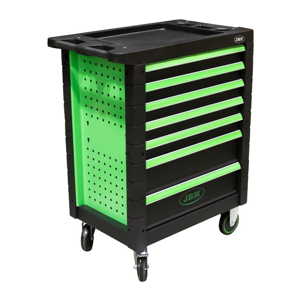 TOOL-FREE 7-DRAWER CABINET - GREEN