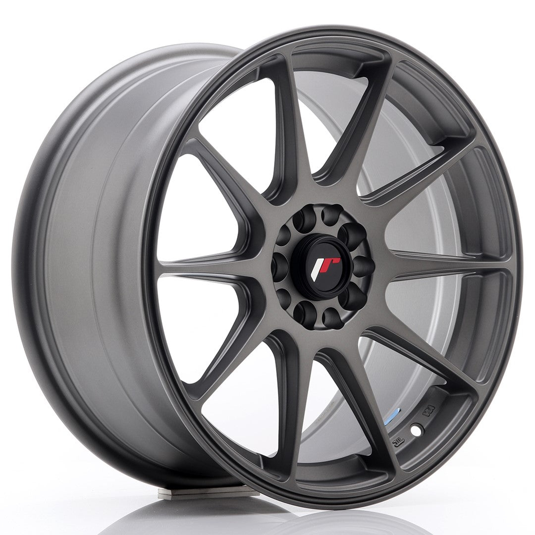 JR Wheels JR11 17x8.25 ET35 5x112/114.3 Matt Gun Metal Rim