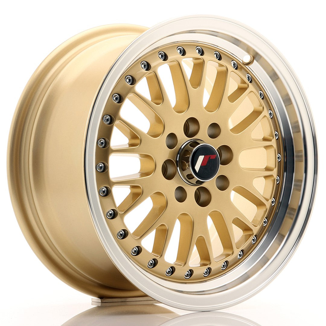Jante JR Wheels JR10 15x7 ET30 4x100/108 Gold w/Machined Lip