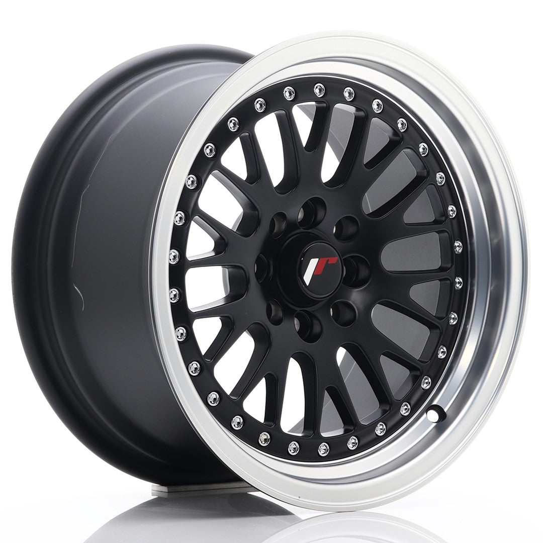 Jante JR Wheels JR10 15x8 ET20 4x100/108 Matt Black w/Machined Lip