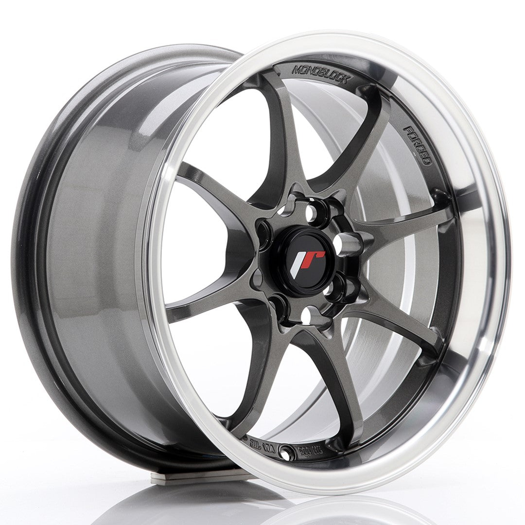 Rim JR Wheels JR5 15x8 ET28 4x100 Gun Metal w/Machined Lip