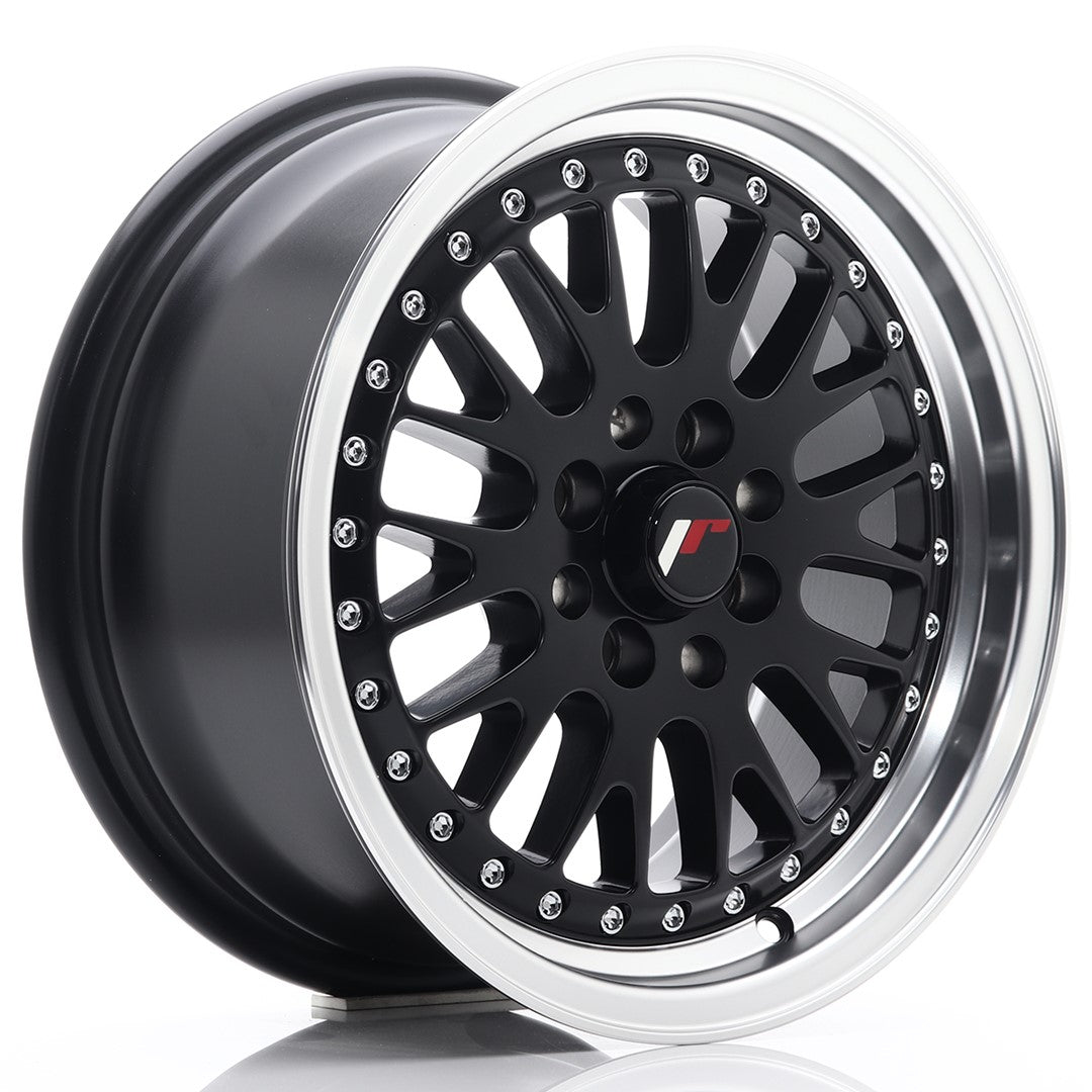 Jante JR Wheels JR10 15x7 ET30 4x100/108 Matt Black w/Machined Lip