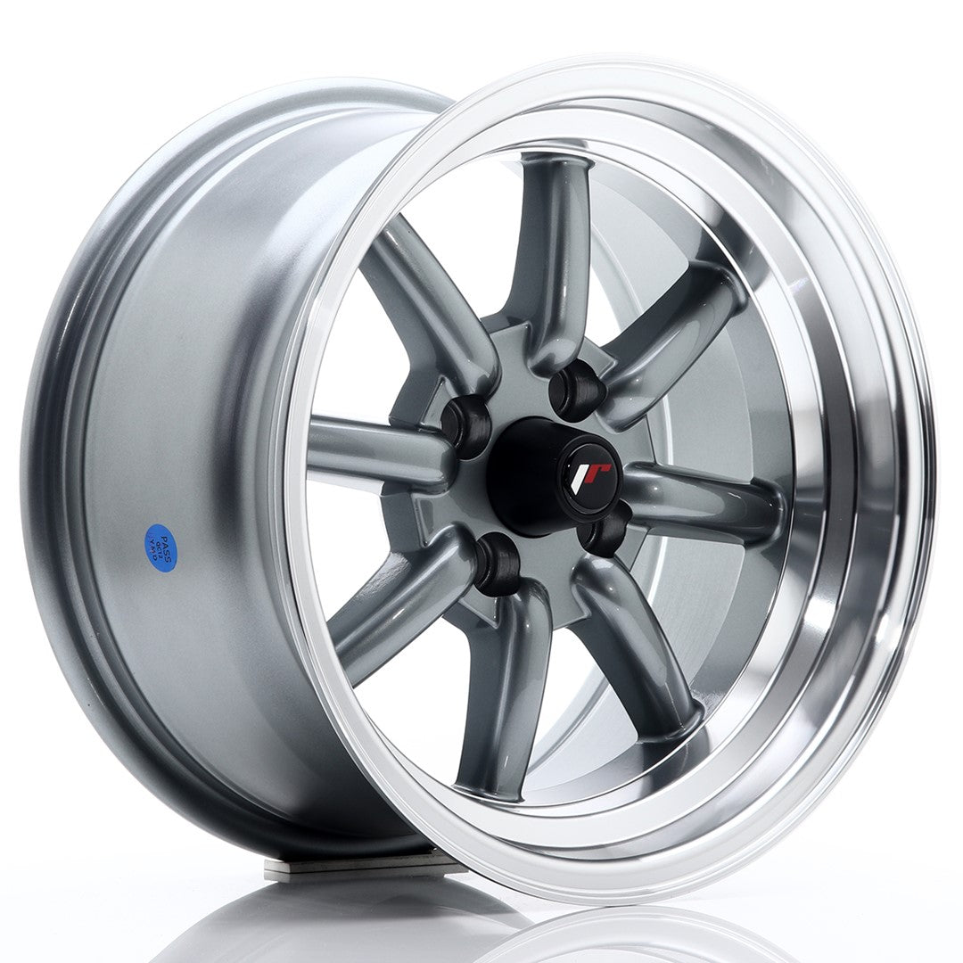 JR Wheels JR19 15x8 ET0 4x100 Gun Metal Rim