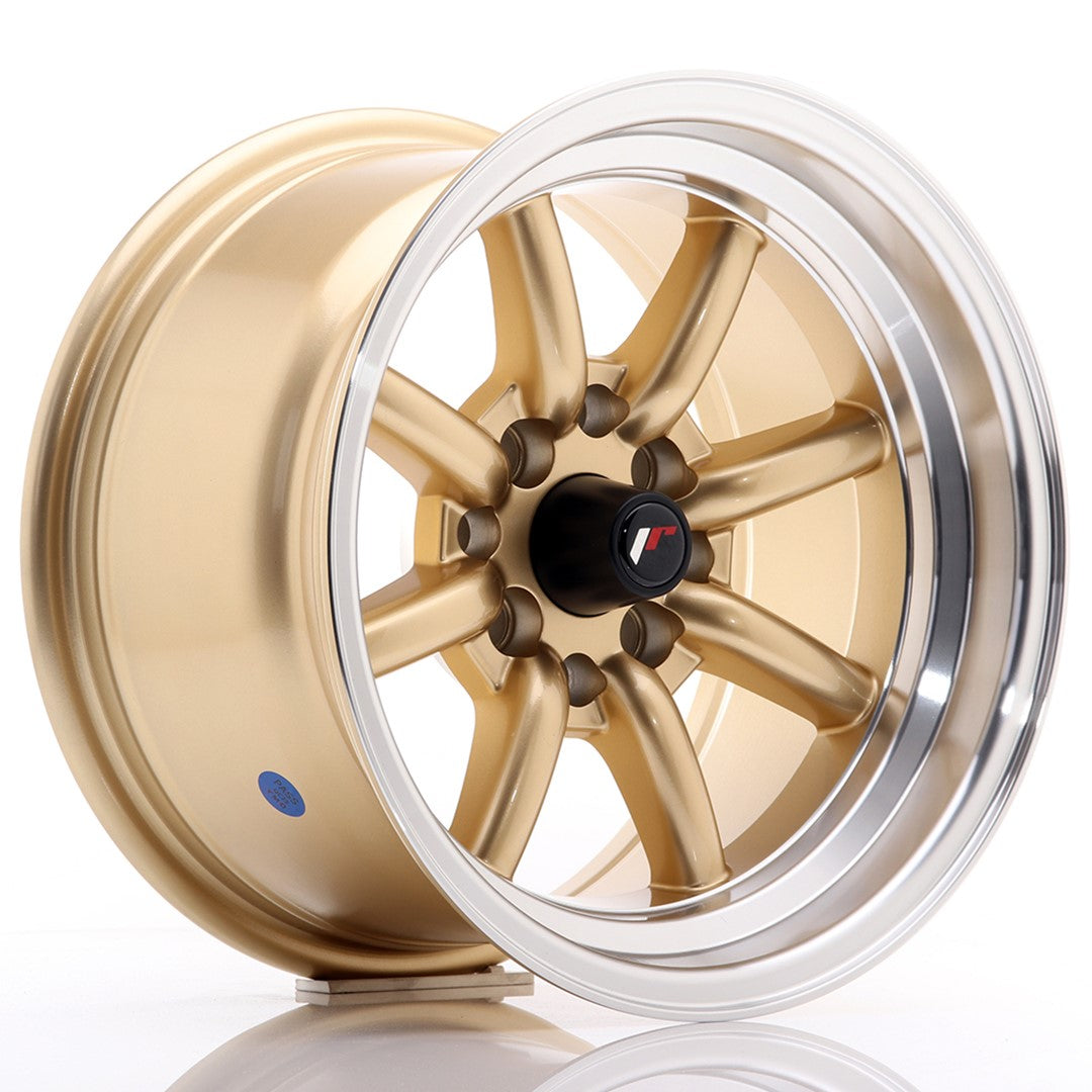 JR Wheels JR19 14x8 ET-13 4x100/114 Gold Rim
