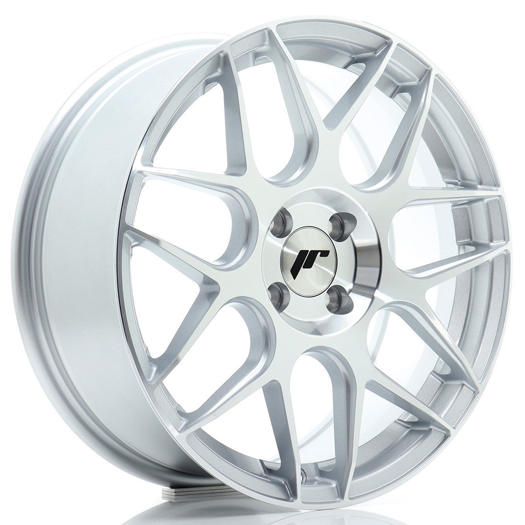 JR Wheels JR18 17x7 ET40 4x100 Silver Machined Face Rim