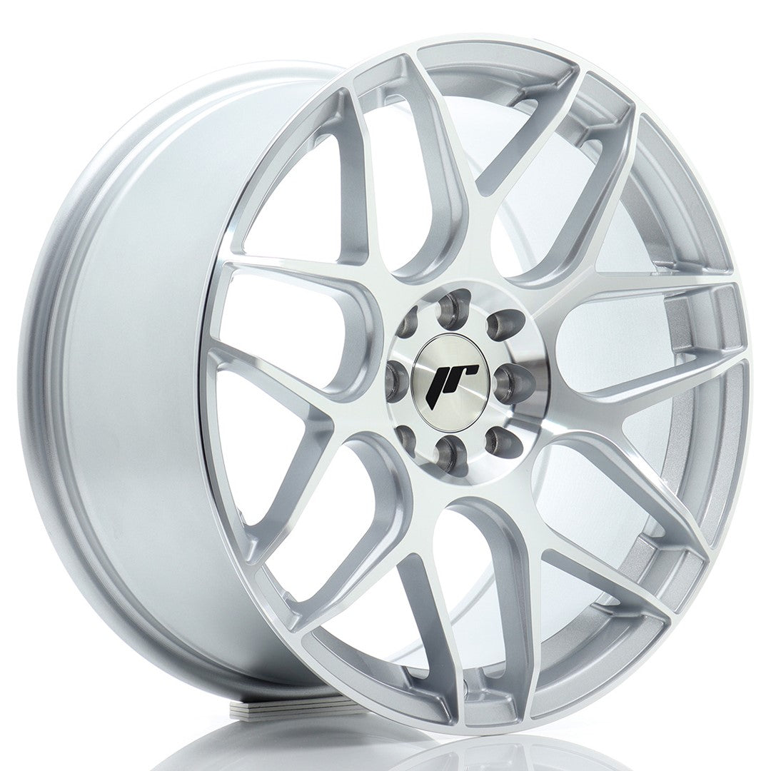 JR Wheels JR18 17x8 ET35 4x100/114 Silver Machined Face Rim