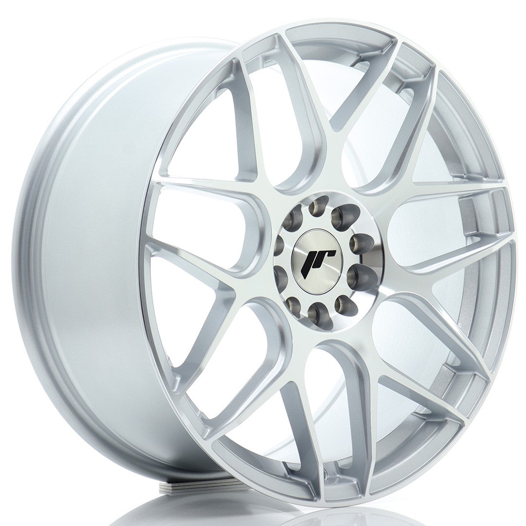 JR Wheels JR18 18x8.5 ET35 5x100/120 Silver Machined Face Rim