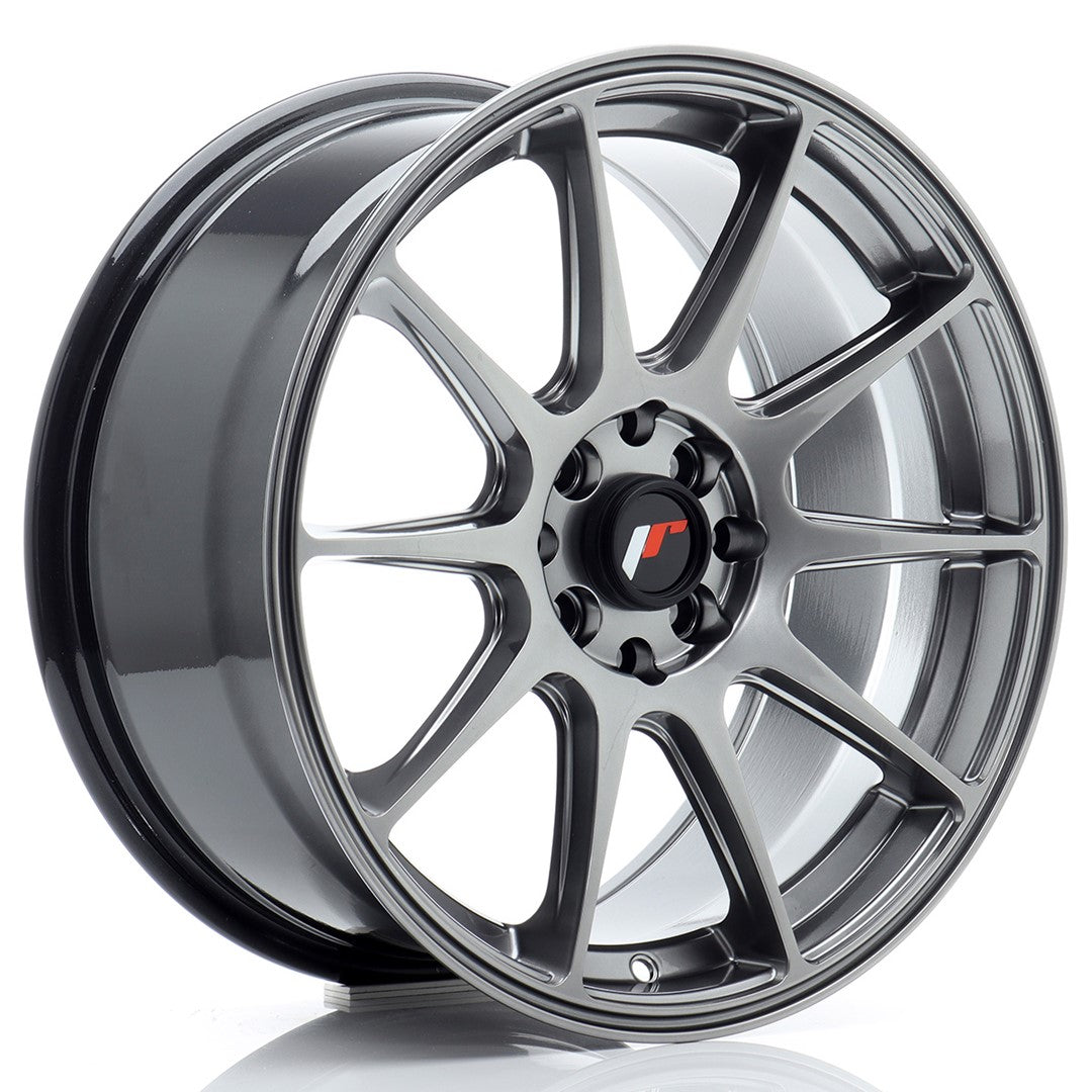 JR Wheels JR11 17x8 ET25 4x100/108 Hyper Black Rim