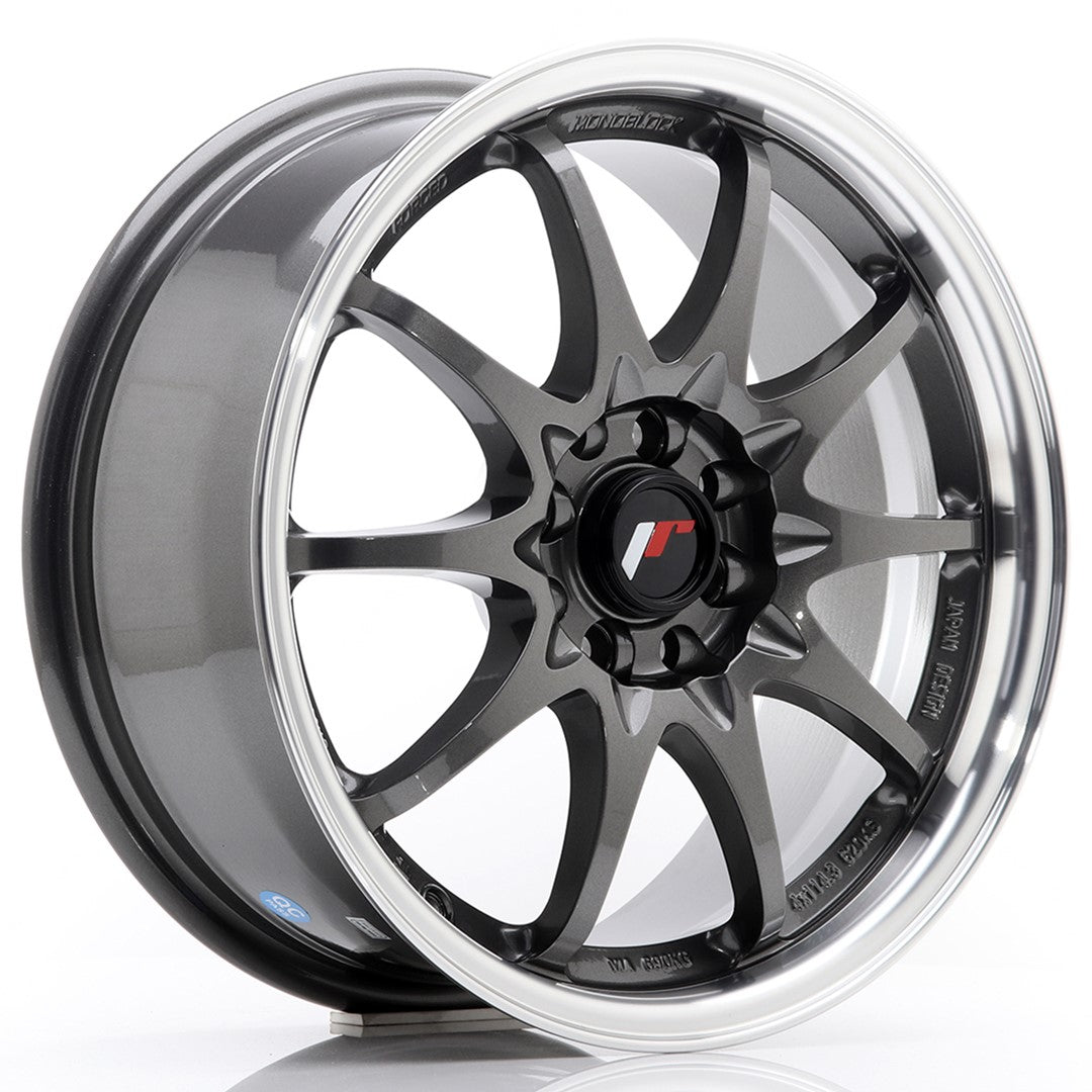 Rim JR Wheels JR5 16x7 ET30 5x100/114.3 Gun Metal w/Machined Lip