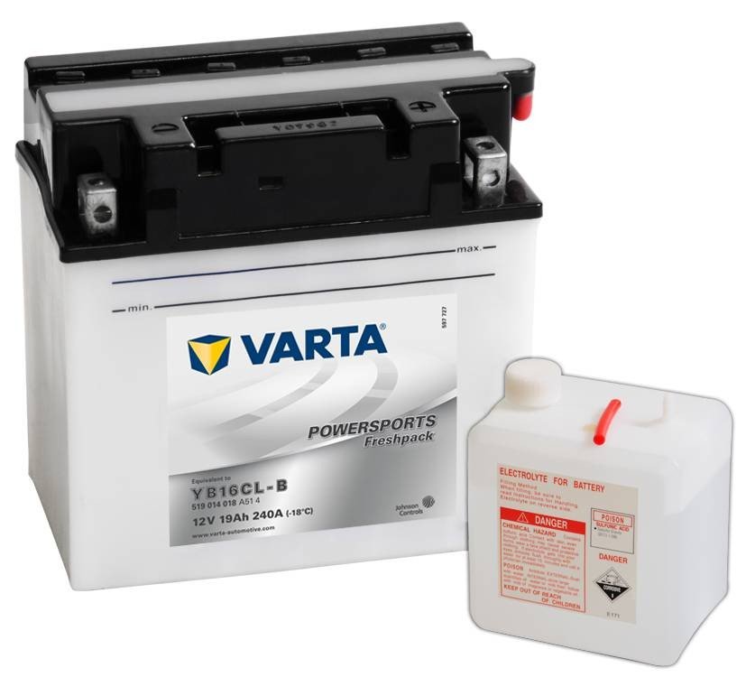 Bateria VARTA FUNSTART FRESHPACK 12V 19AH (YB16CL-B) 176X101X176