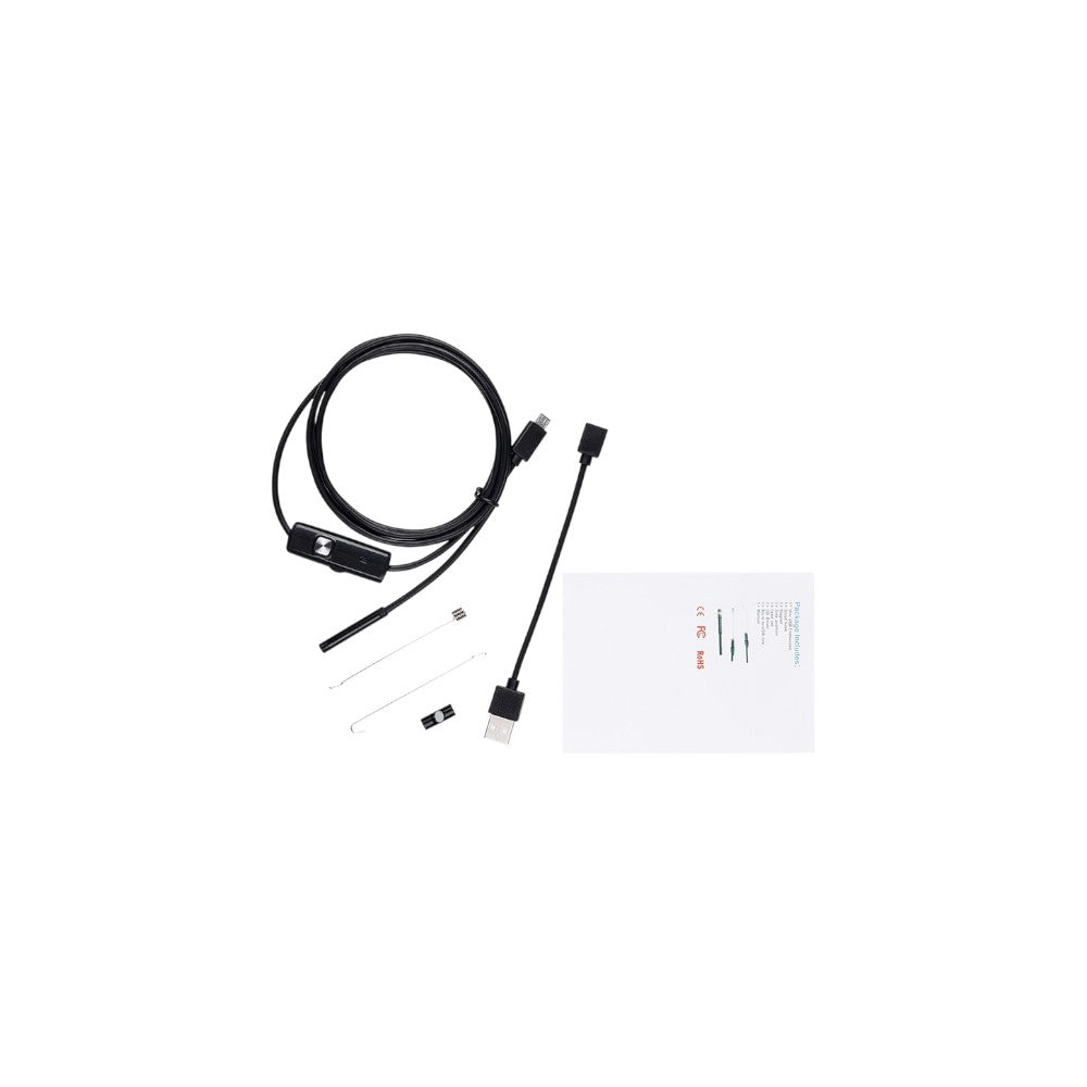 Endoscópio de Inspeção com Câmara 5 Metros | LED Integrado | Compatível com Android e PC via USB