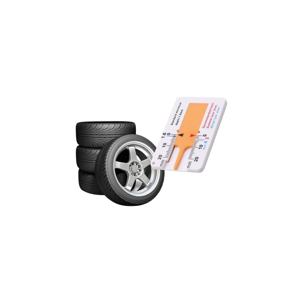Medidor de Profundidade de Pneu Tester de Desgaste | 0–20 mm