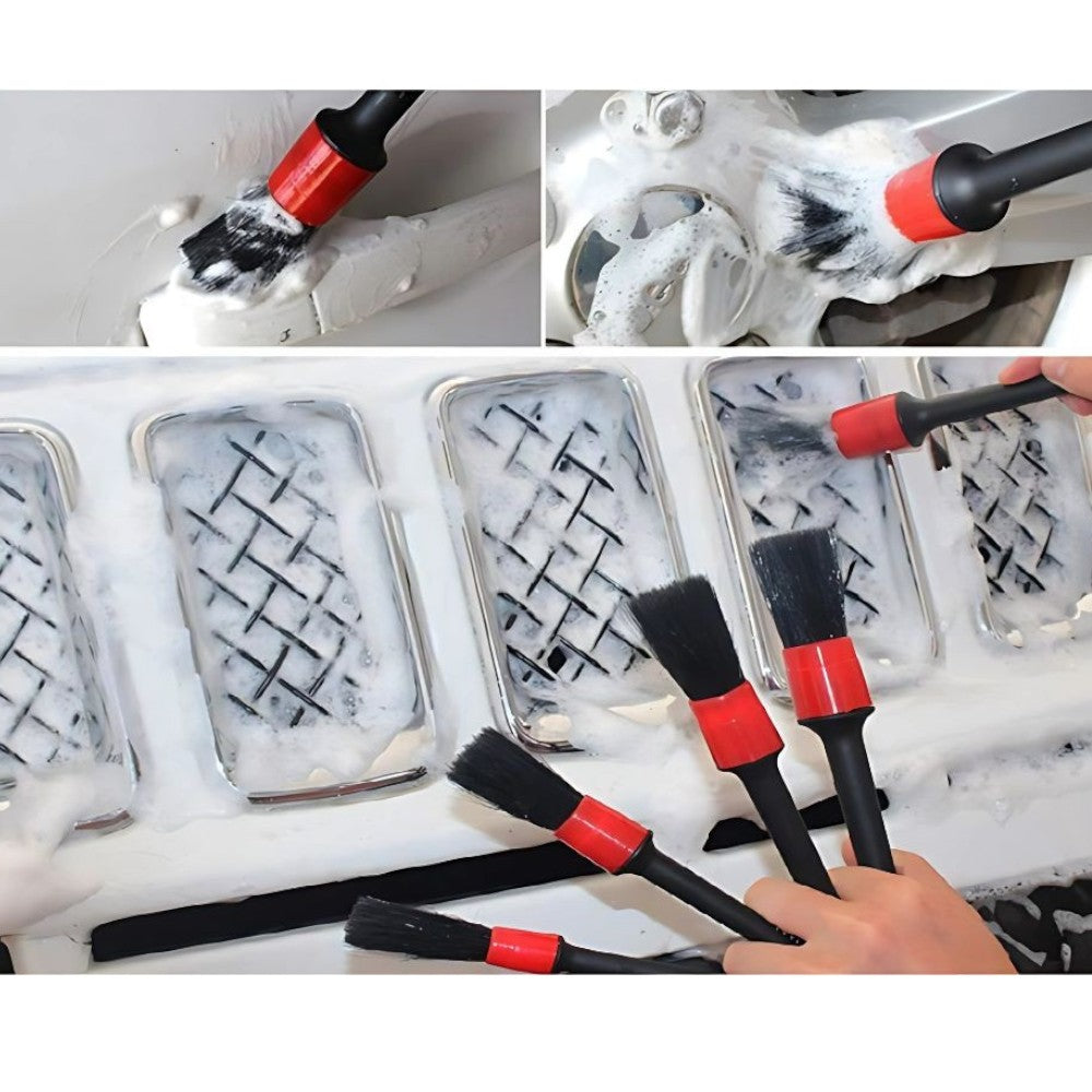 Kit de Car Detailing XXL – Escovas, Pads, Panos e Bolsa Organizadora