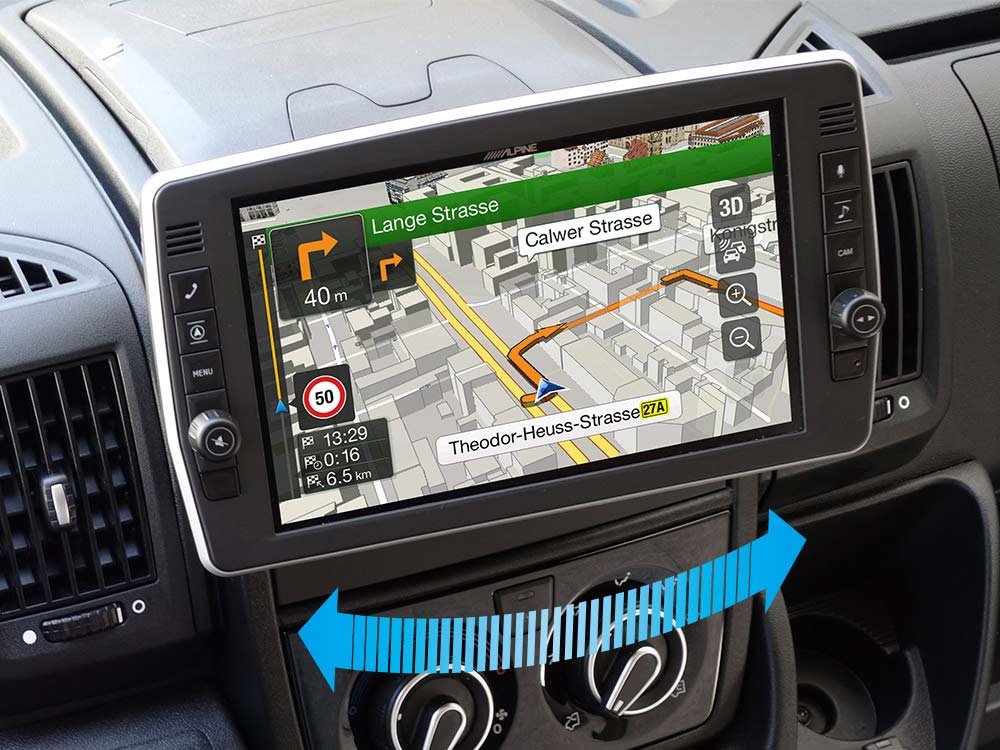 Sistema de Navegação Alpine X903D-DU2 para Fiat Ducato, Citroen Jumper, Peugeot Boxer com CarPlay, Android Auto e DAB+