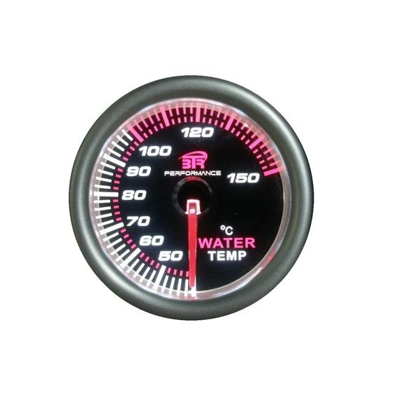 52mm Black Water Temperature Gauge with LED Lighting