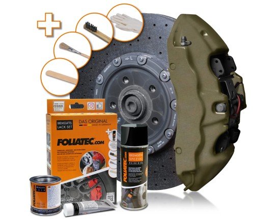 Kit de pintura para pinzas de freno - VERDE COMBAT MATE
