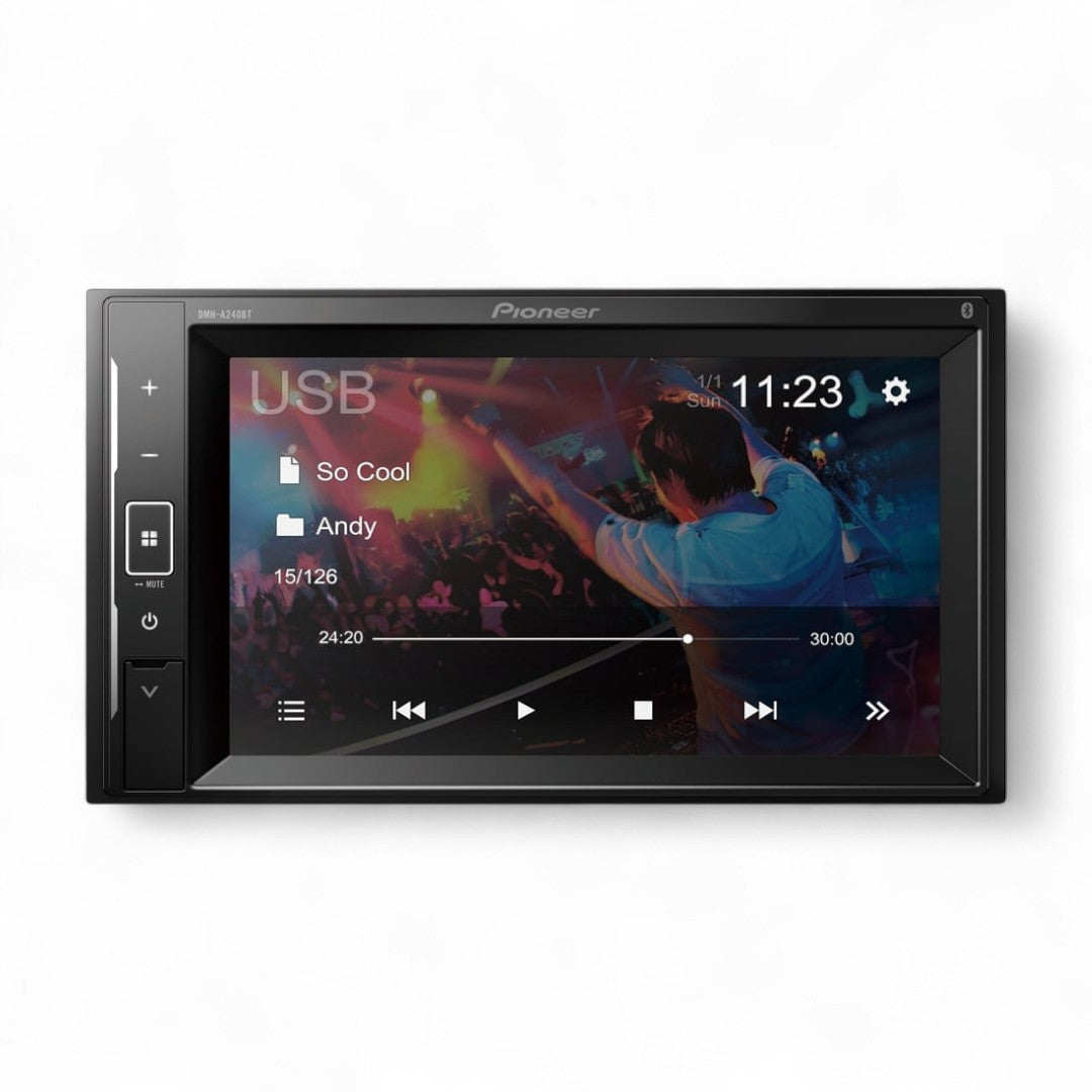 Auto Rádio 2 DIN Pioneer DMH-A240BT com Bluetooth