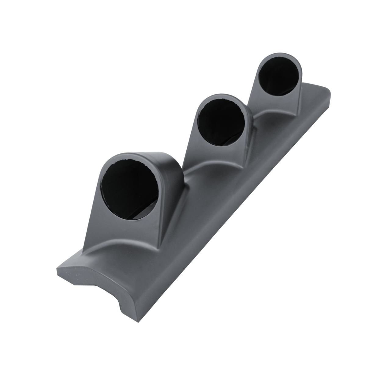 Suporte Triplo Manómetros 52mm - Pilar A Plástico Preto