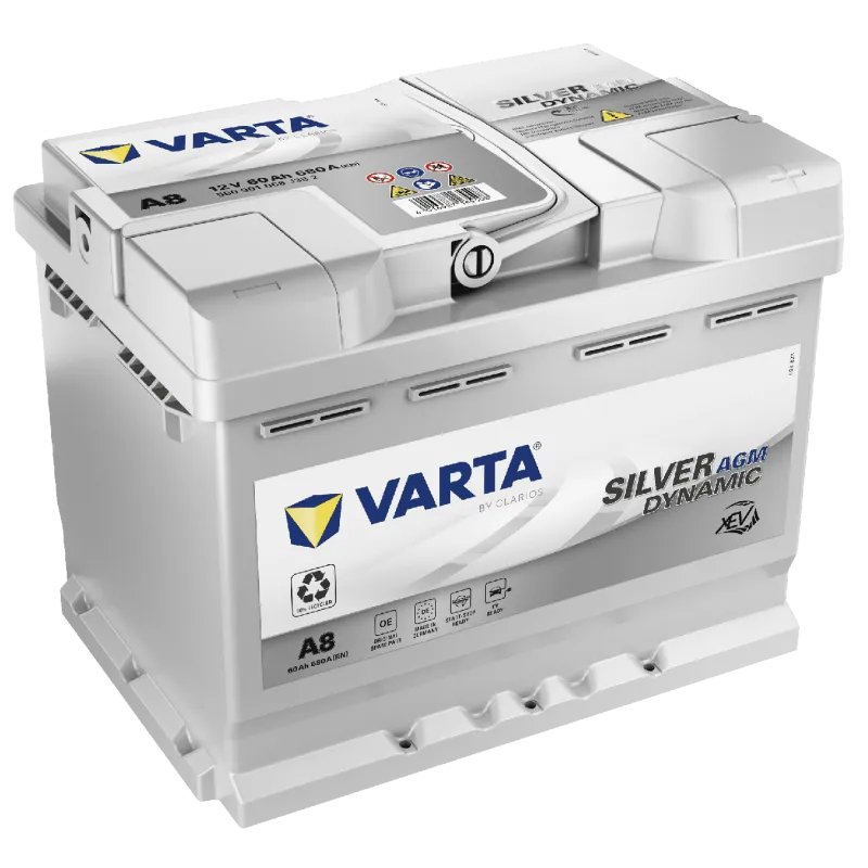 Bateria VARTA SILVER DYNAMIC AGM 12V 60AH 680AF 242X175X190 +D A8 (D52)