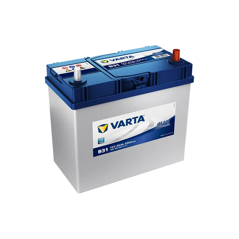 Batterie VARTA BLUE DYNAMIC 12V 45AH 330AF 238X129X227 +D B31