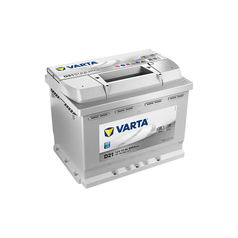 Battery VARTA SILVER DYNAMIC 12V 61AH 600AF 242X175X175 15 +D D21