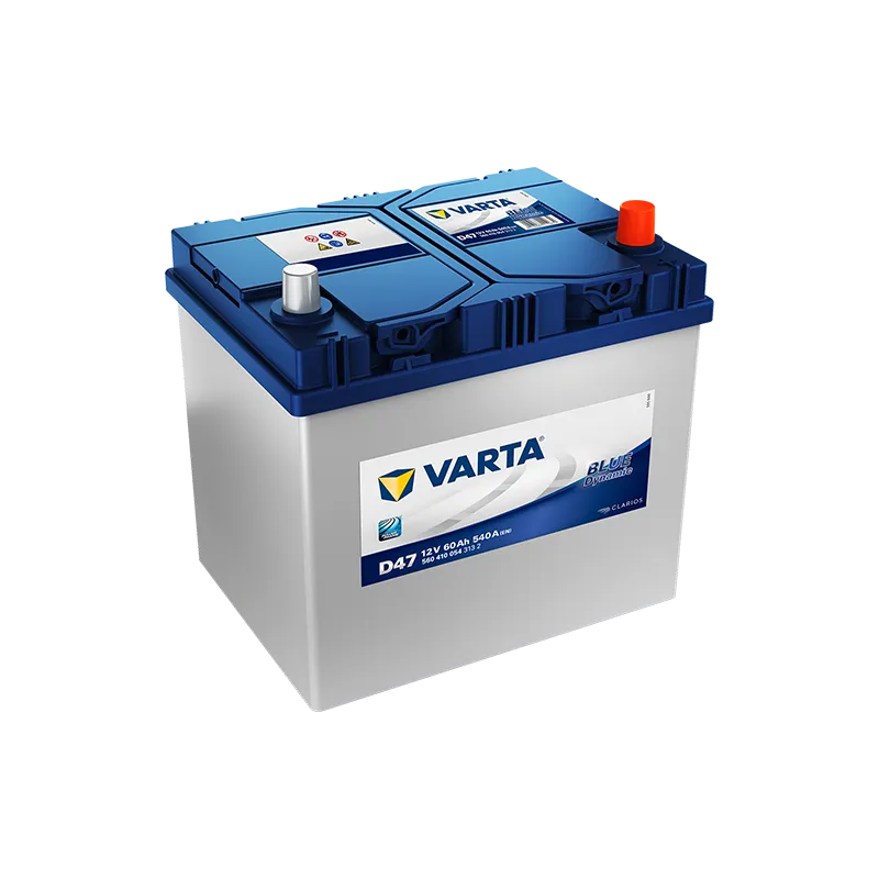 BATTERIE VARTA BLUE DYNAMIC 12V 60AH 540AF 232X173X225 16 +D D47