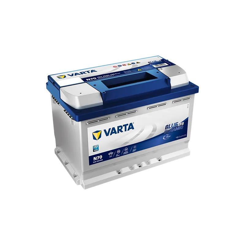 Bateria VARTA BLUE DYNAMIC EFB (S&S) 12V 70AH 760AF 278X175X190 19 +D N70