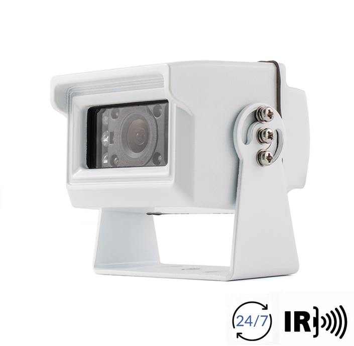 Universal Rear View Camera for Commercial Vehicles - White