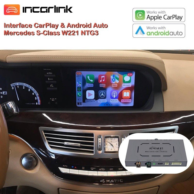 CarPlay Android Auto Mirrorlink Camara Mercedes NTG3 Class S CL W221
