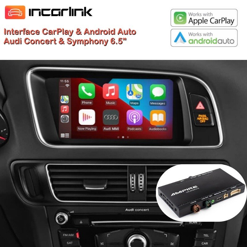 CarPlay Android Auto Mirrorlink Camara Audi A4 A5 Q5 Concert Symphony