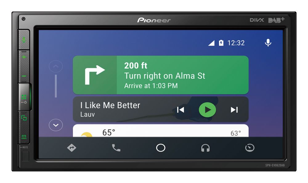 Auto-rádio 1DIN Pioneer SPH-EVO62DAB-UNI 6.8" Apple CarPlay, Android Auto, DAB+, Bluetooth