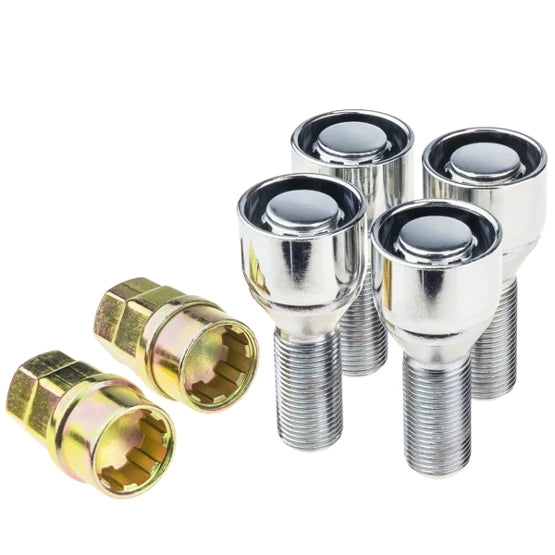 Security bolts for alloy wheels (M14x1.25 / Mobile sleeve) - Carbonado C-Block