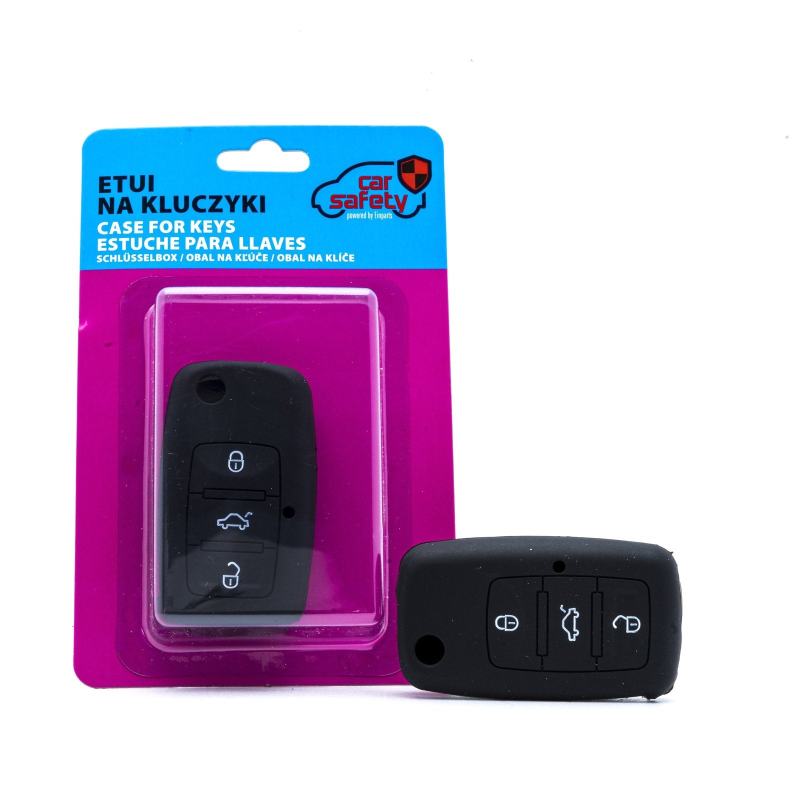 EPKC02 FUNDA LLAVE NEGRA VOLKSWAGEN SKODA SEAT