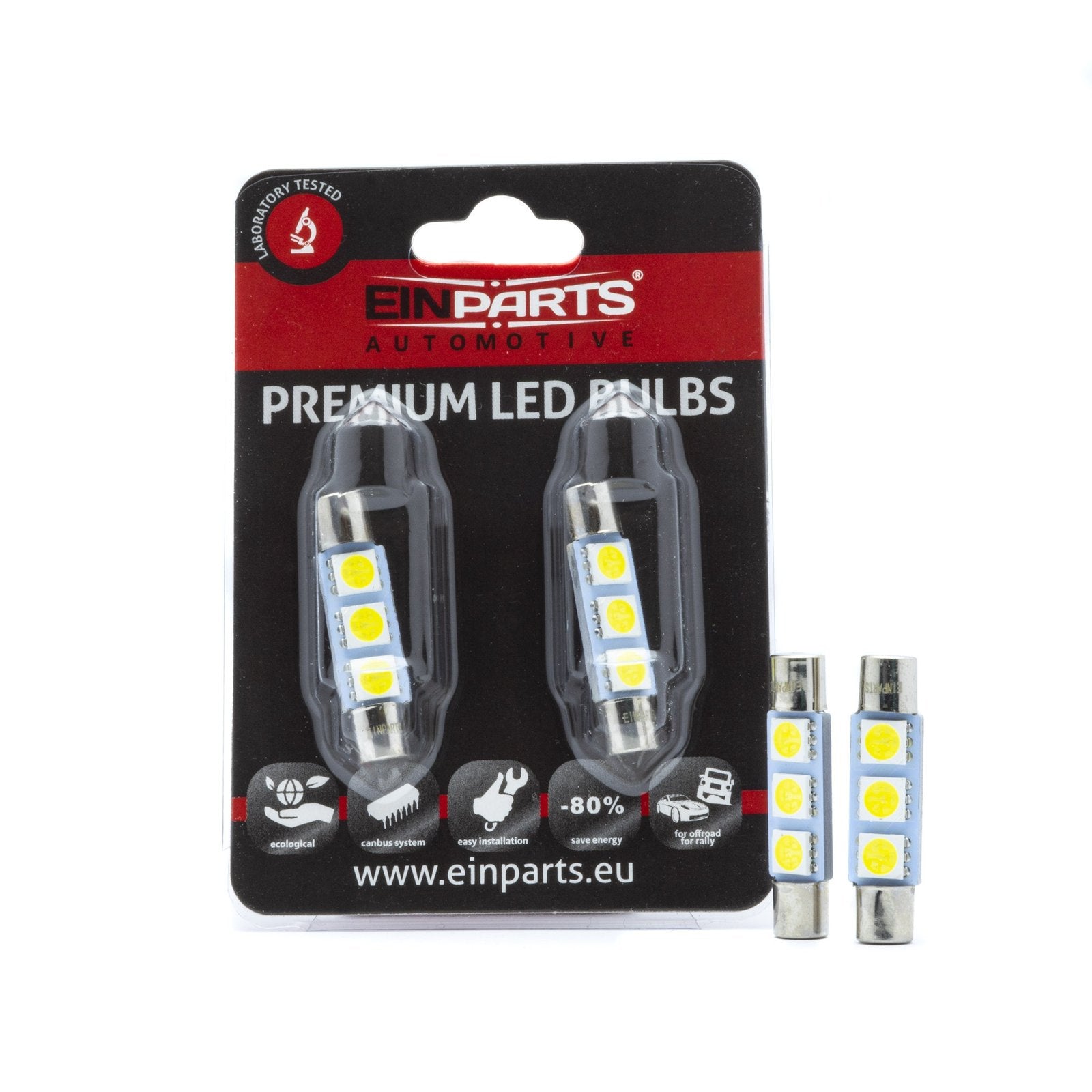 Bombillas LED EPL312 C3W 3 4SMD 014 CANBUS 31mm 5000K – 2 Unidades