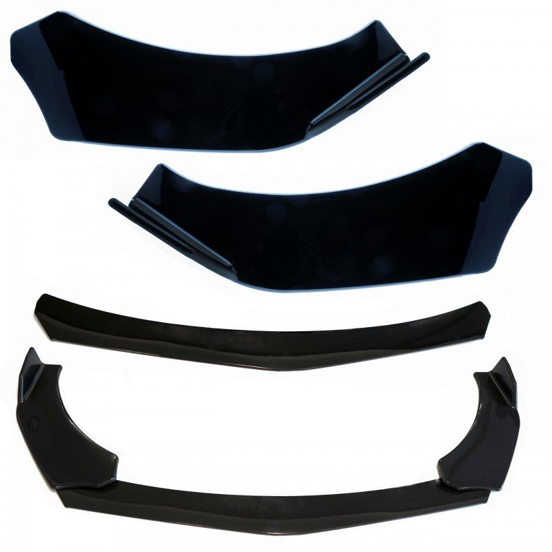 Universal Front Splitter in ABS Glossy Black V3