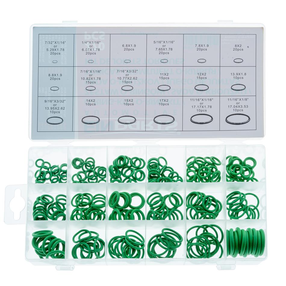 Kit juntas tóricas de sellado verdes 270 uds.
