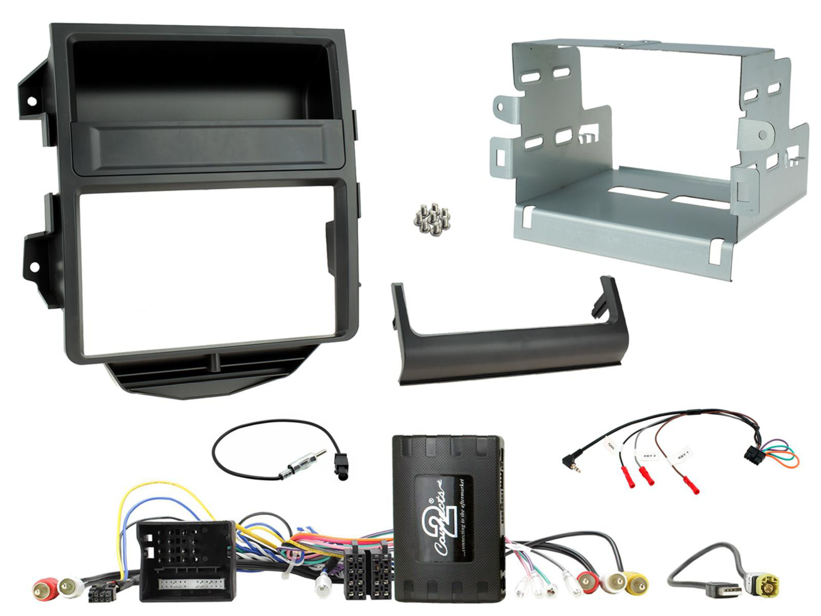 2Din Front + Steering Wheel Controls Interface Porsche Macan Infodapter