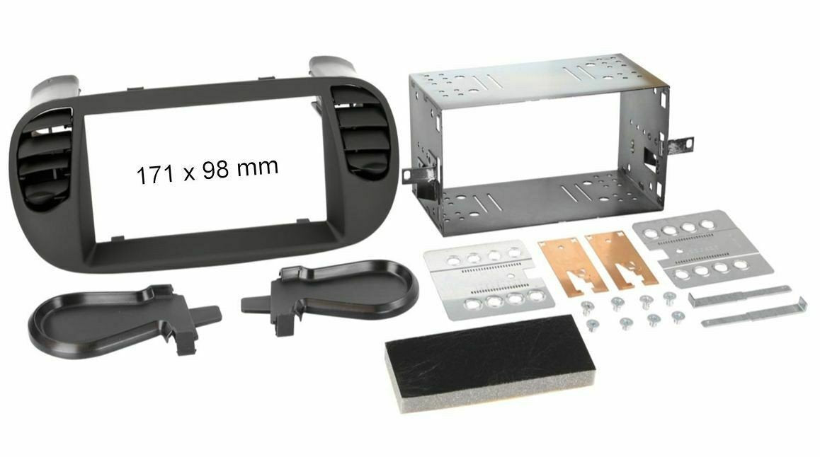 Front Radio 2DIN Fiat 500