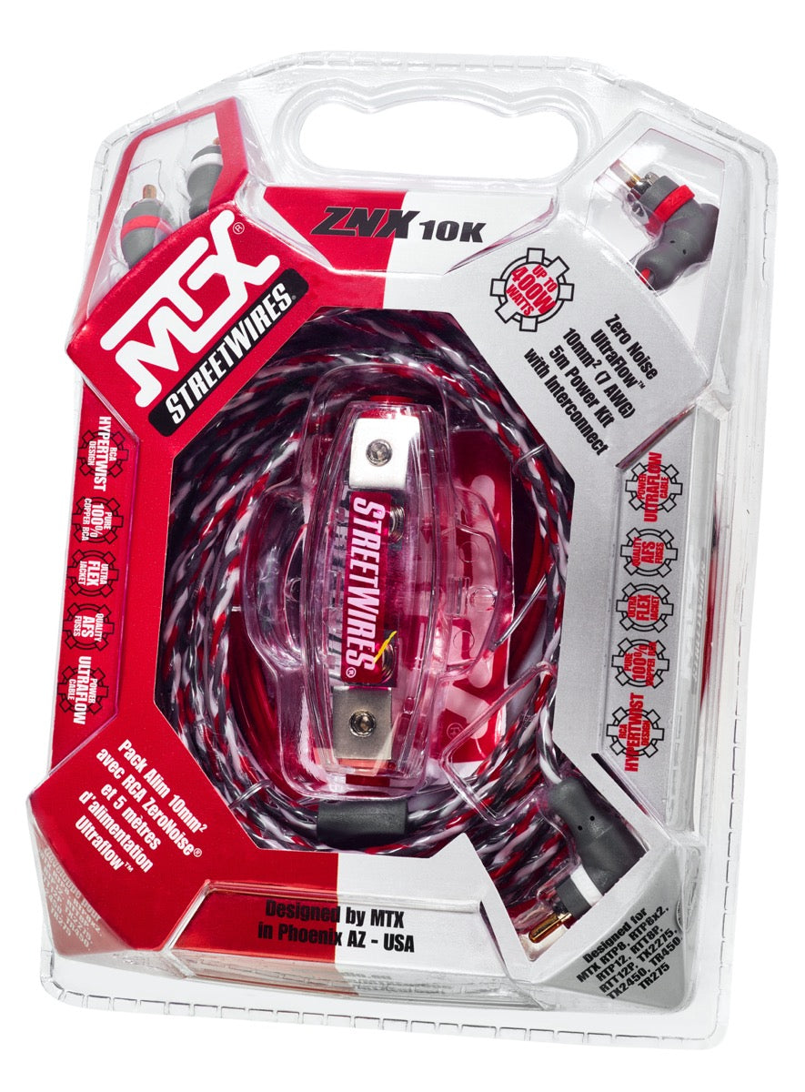 MTX ZNX10K ZeroNoise® 10mm² (7 AWG) 5 Meter Power Kit
