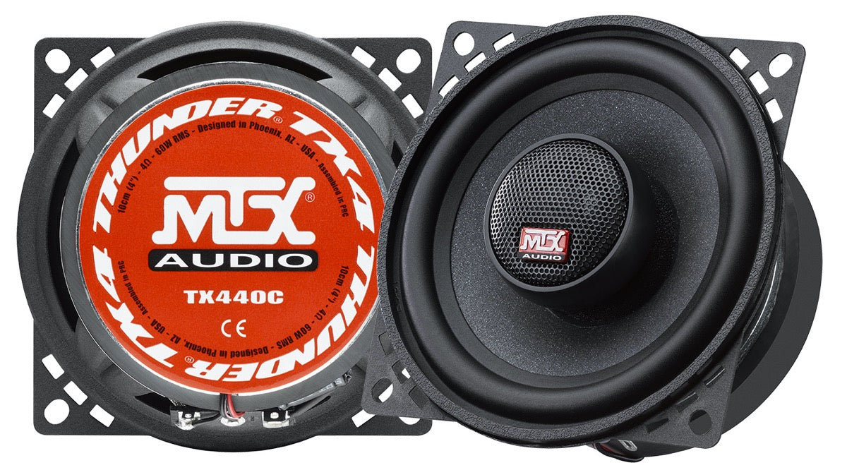 Colunas auto MTX TX440C 2 Vias Coaxiais 415W (10cm)