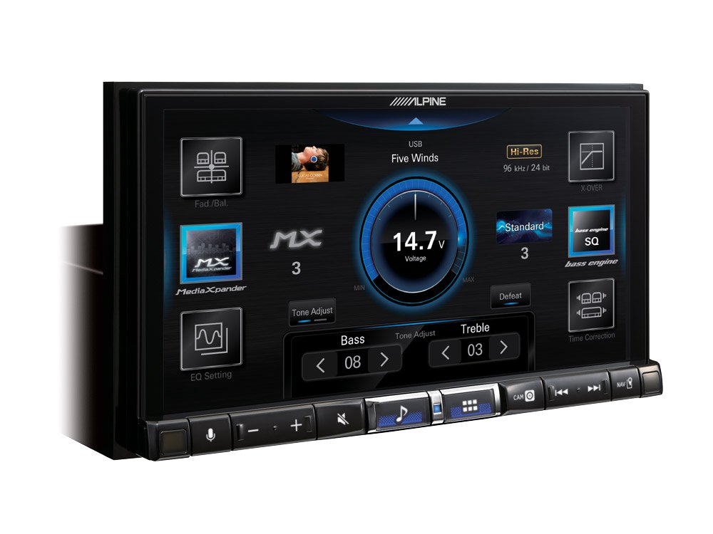 Autoradio 2 DIN Alpine ILX-705D con RDS, DAB+, Bluetooth, CarPlay y Android Auto
