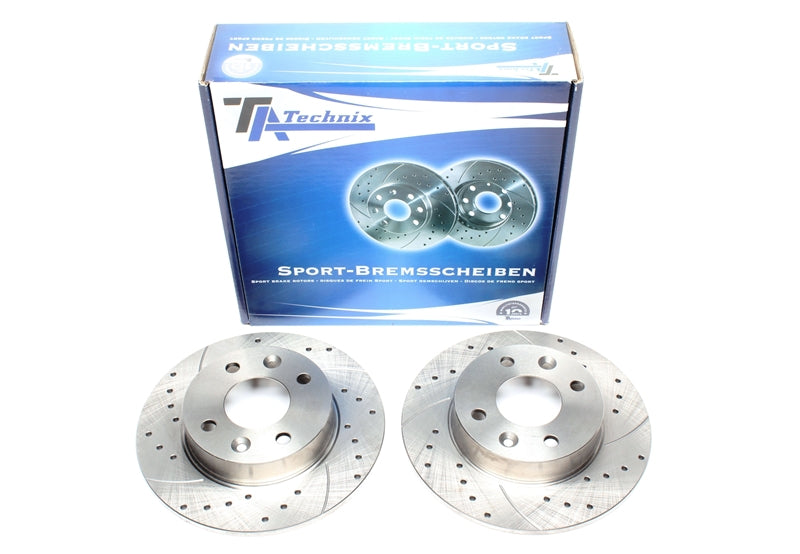 TA Technix Front Sport Brake Discs Renault Rapid / Twingo I / Super 5 (Grilled + Grooved)