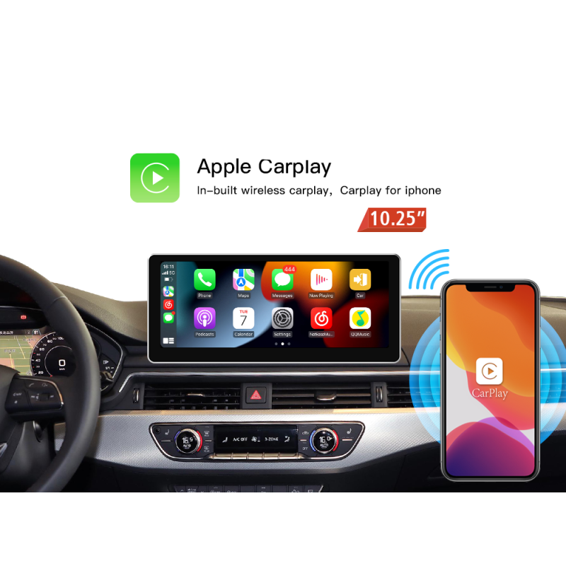 Monitor de 10,25" para Audi A4 B5 MIB CarPlay Android Auto