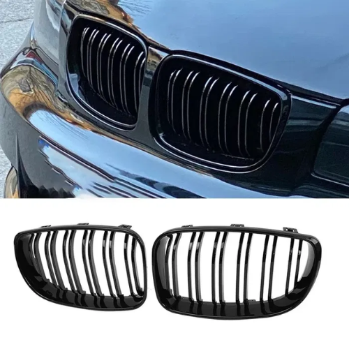 BMW 1 Series E81/E82/E87/E88 (2008-2011) Central Grilles – M Power Design in Piano Black
