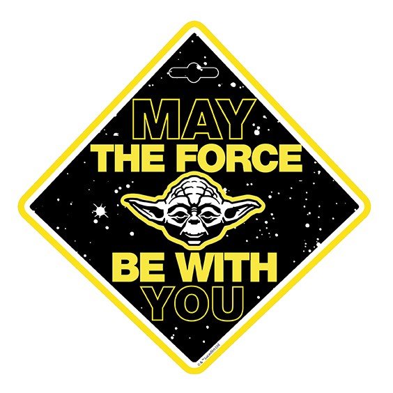 "Baby on Board" sign - Star Wars Yoda