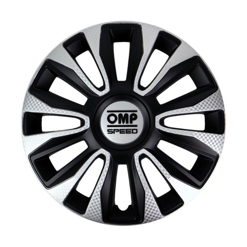 Set of 4 OMP Speed Magnum 14" Caps - Black/Silver/Carbon