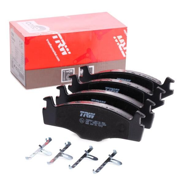 TRW COTEC GDB454 Juego de pastillas de freno no preparado para indicador de desgaste, con accesorios